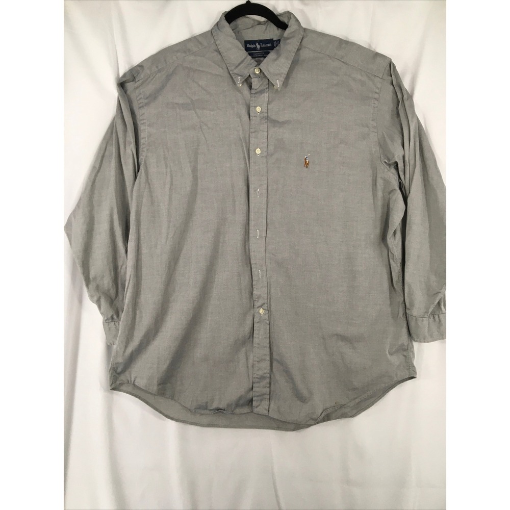 Ralph Lauren Yarmouth Shirt Button Down Mens Long Sleeve‎ Dress Shirt Size 40 - Picture 2 of 8